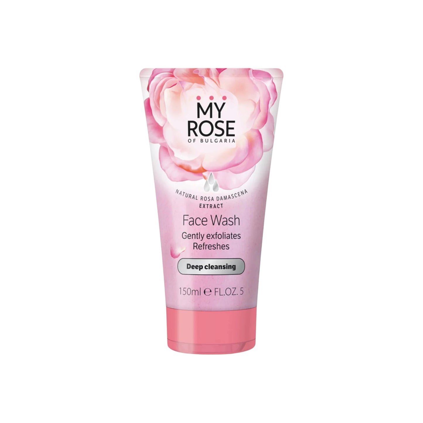 My Rose Face Wash Gently Exfoliates Refreshes 150ml