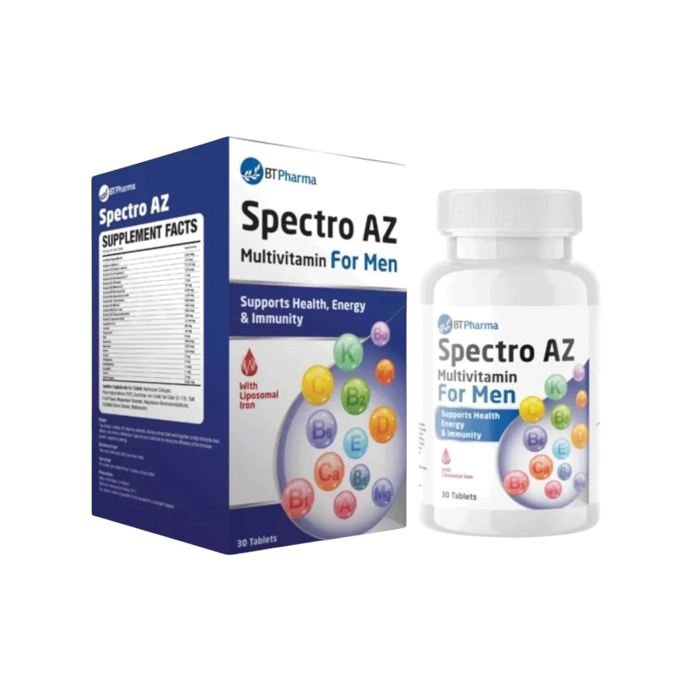 BT Pharma Spectro A-Z Multivitamins For Men 30 Tablets