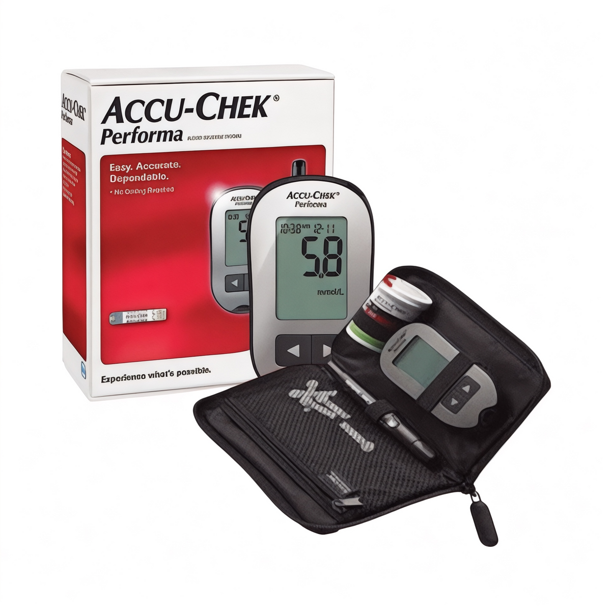 Accu Chek Performa Monitor With 10 Strips