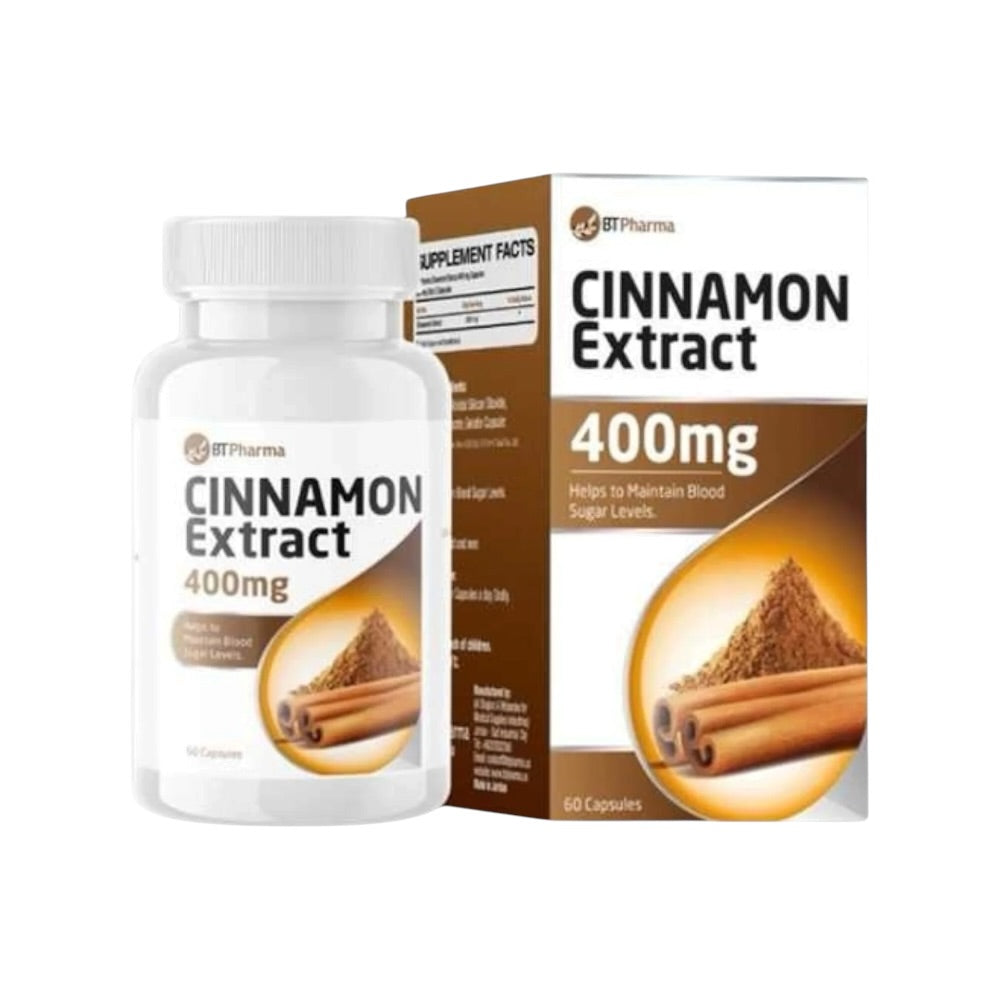 BT Pharma Cinnamon Extract 400mg 60 Capsules