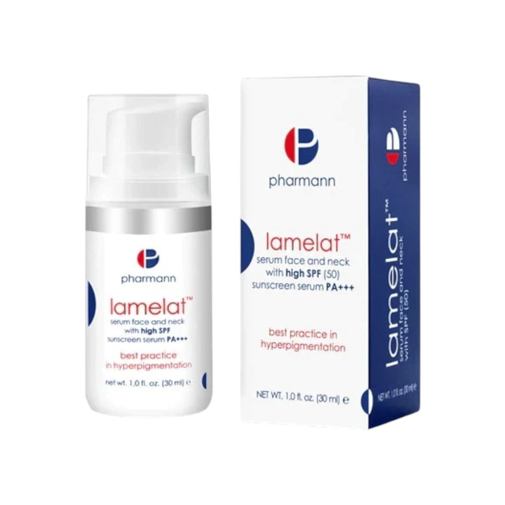سيروم PHARMANN LAMELAT للوجه والرقبة مع واقي شمسي عالي Spf 50 PA+++
