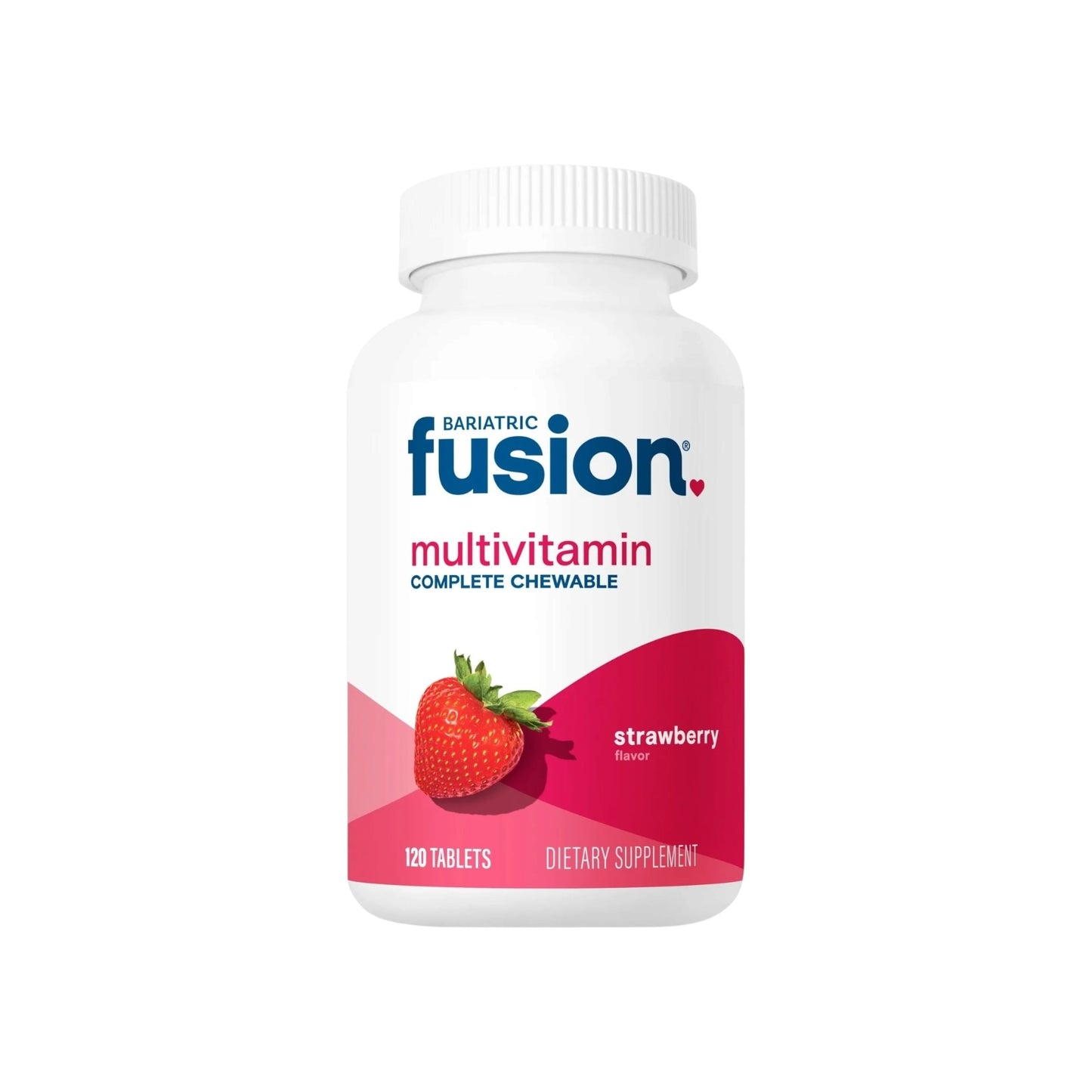 Bariatric Fusion فيتامينات متعددة كاملة قابلة للمضغ لدعم جراحات السمنة بنكهة الفراولة 120 قرصًا