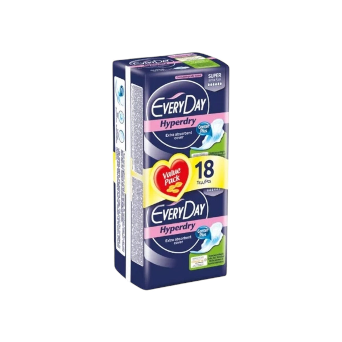 Hyperdry يومي فائق الإقتصاد 18 قطعة