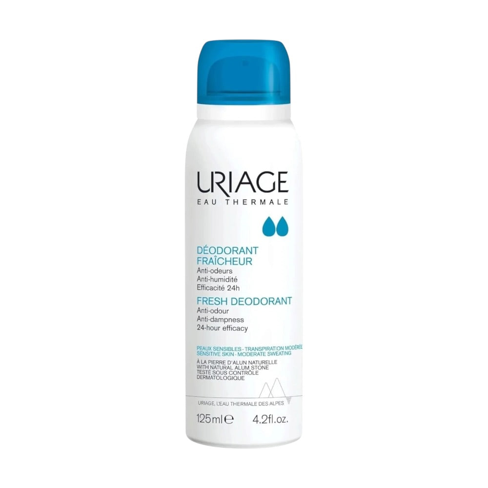Uriage Fresh Deodorant Spray for Sensitive Skin 24h Protection 125ml