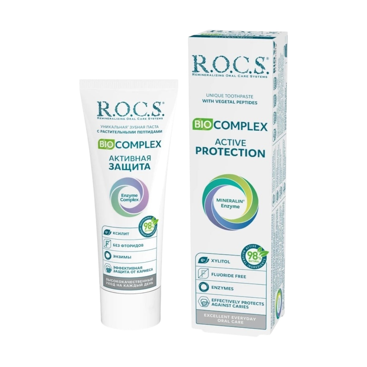 R.O.C.S. Toothpaste With Vegetal Peptides