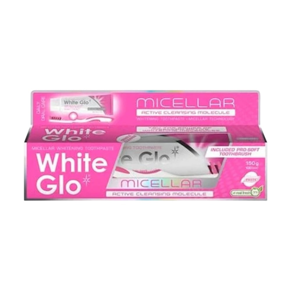 White Glo Micellar Active Whitening Toothpaste 150g