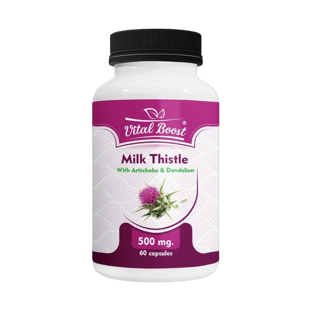 VitalBoost Milk Thistle 500mg
60 Capsules