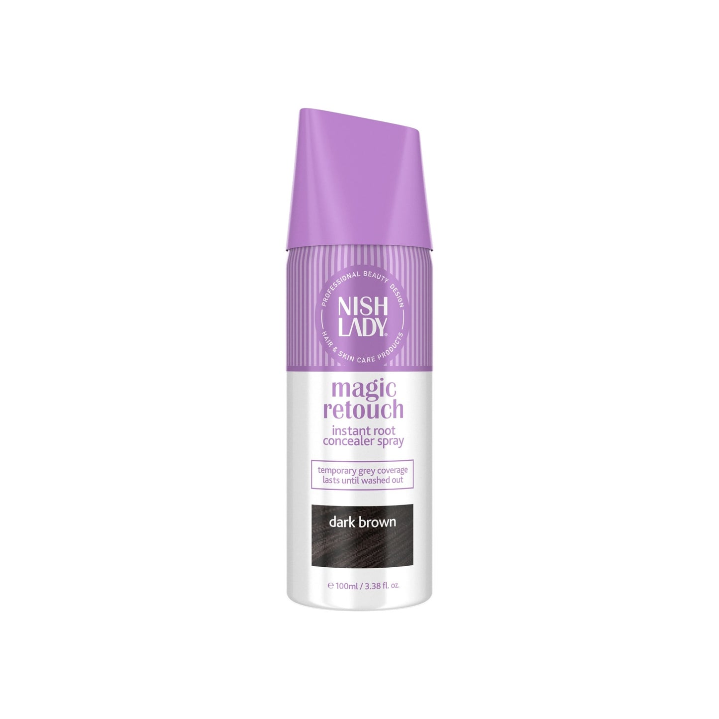 Nish Lady Magic Retouch
Dark Brown spray 100ml