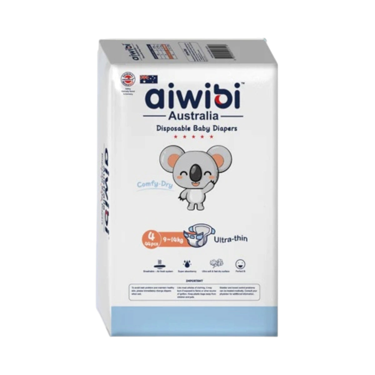 Aiwibi Baby Diapers 4 (44 Pcs Size Large