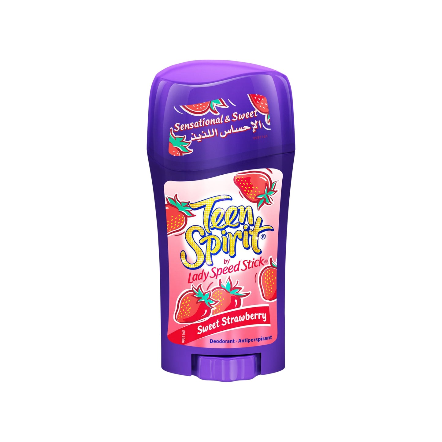 Lady Speed Stick Teen Spirit
مضاد للتعرق برائحة الفراولة الحلوة 65غ