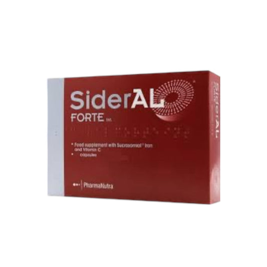 Pharmanutra SiderAL Forte
كبسولة حديد + فيتامين ج
30 ملجم 30 كبسولة