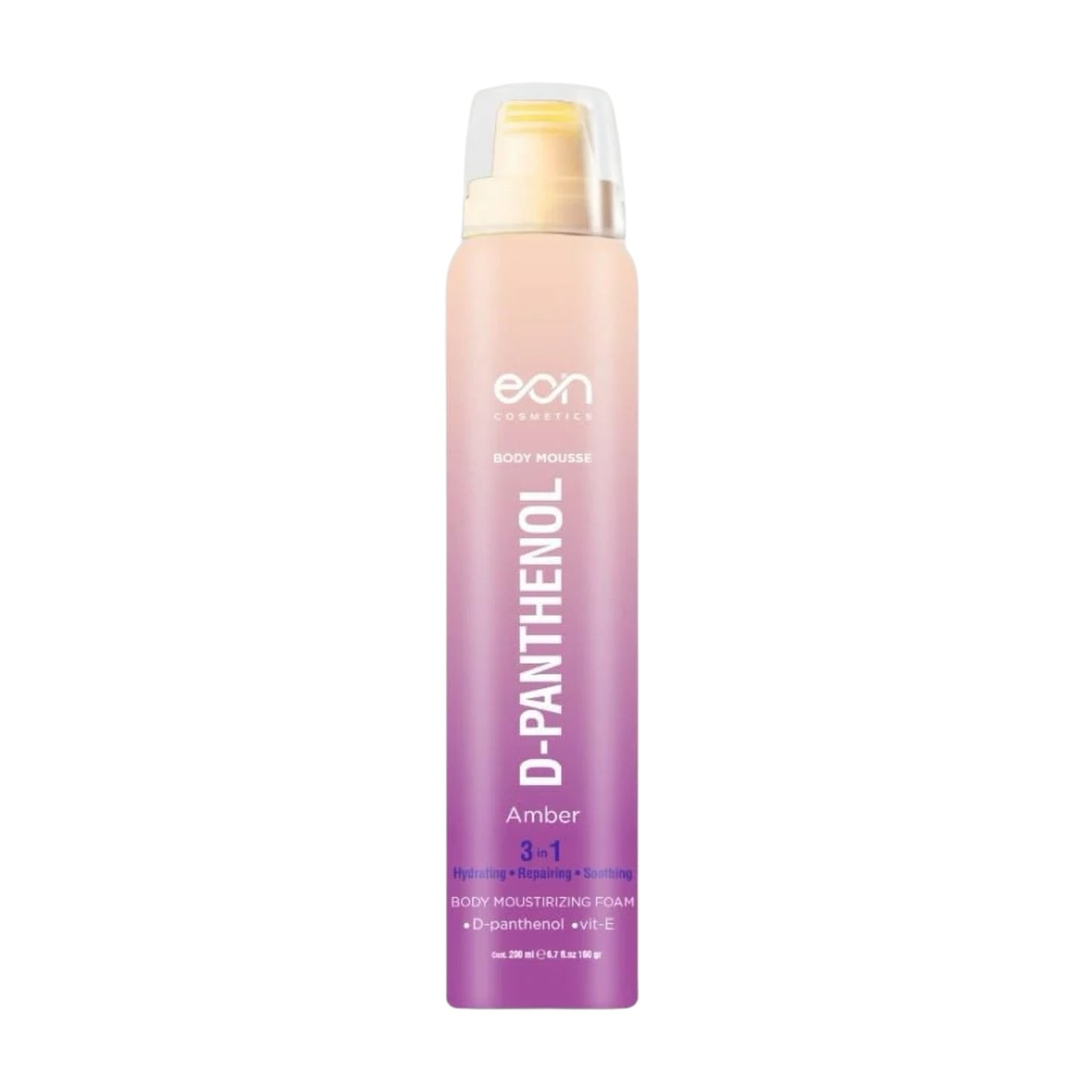EON Body Mousse D-Panthenol Intensive Repair & Hydration for Sensitive Skin - Amber 200ml
