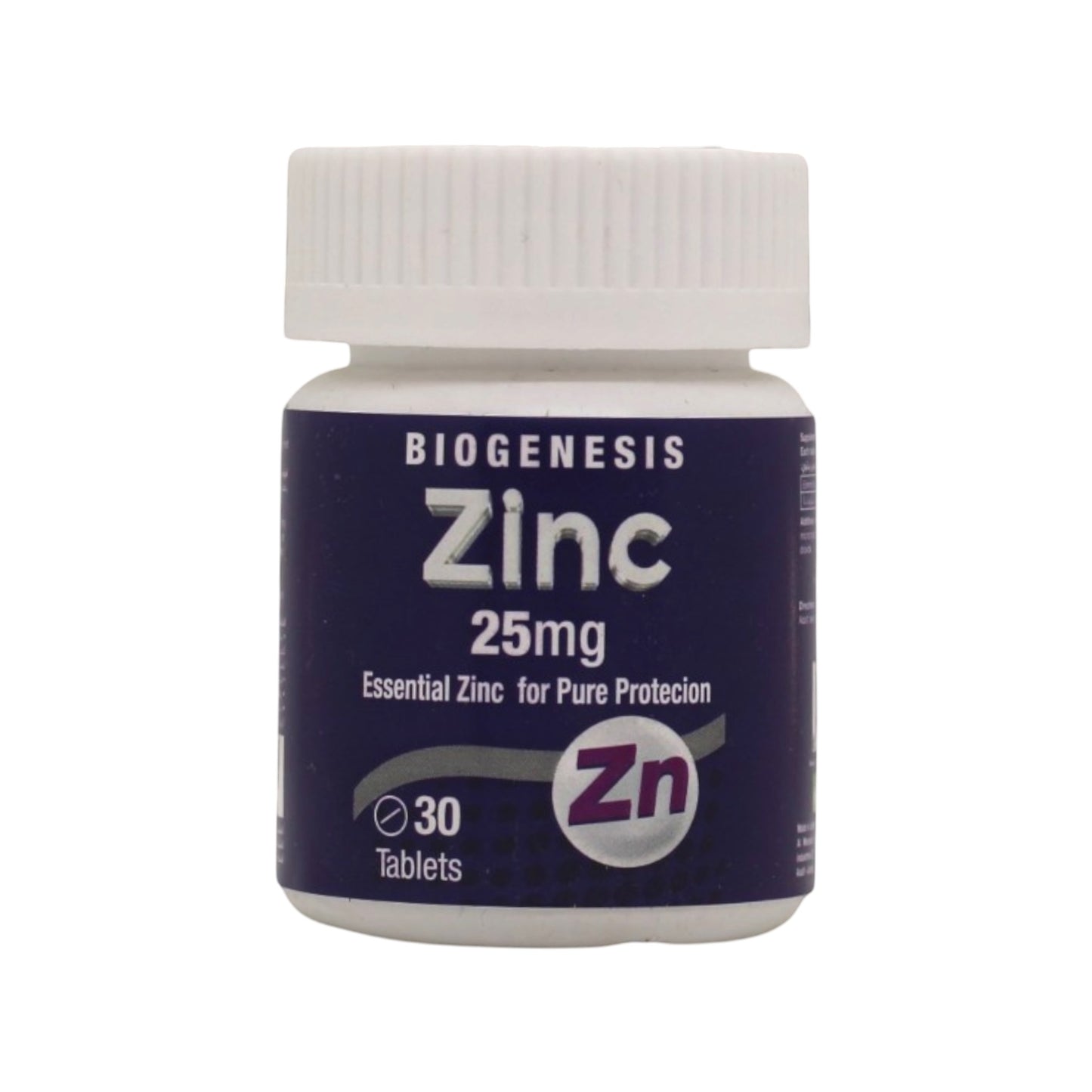 Biogenesis Zinc 25mg 30
Tablets