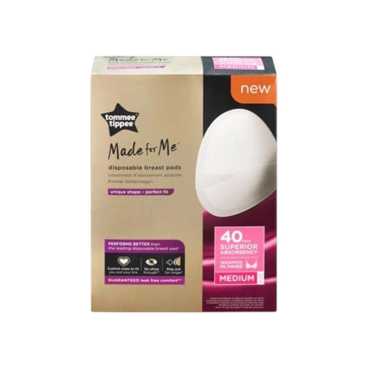 Tommee Tippee Made For Me ضمادات الثدي X40