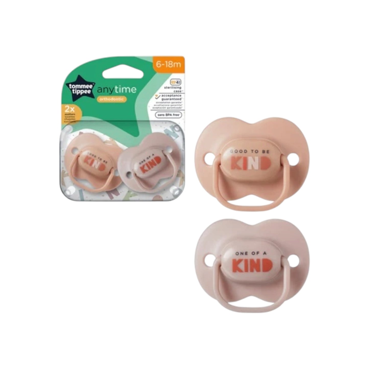 Tommee Tippee Anytime Soother Kind 2x 6-18m