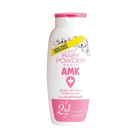 AMK Lady Baby Powder  Simply Sensitive Cleansing WashPink 250ml
