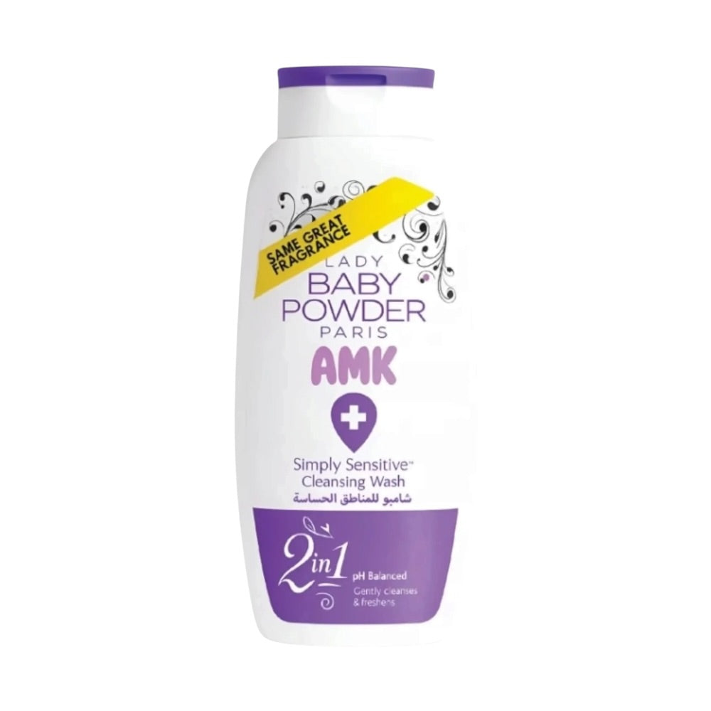 AMK Lady Baby Powder Simply Sensitive Cleansing WashPurple 250ml