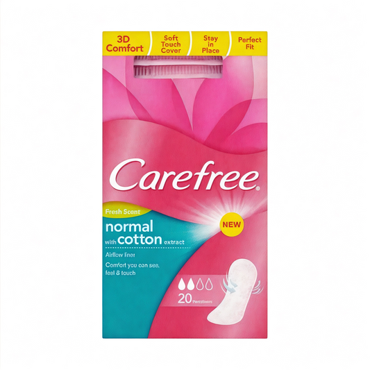 Carefree Normal Fresh Single Wrap Pantyliner 20 Pads