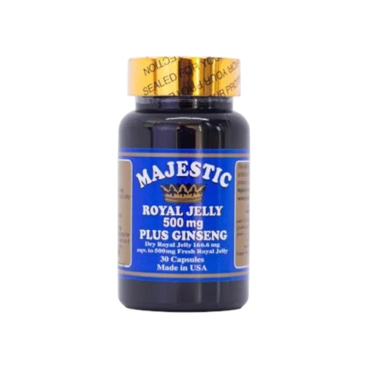Majestic Royal Jelly 500 Mg Plus Ginseng 30cap