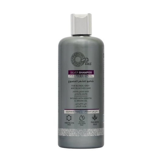 O-PLUS Silver shampo with argan Oil ,Sulfate free 500 ML