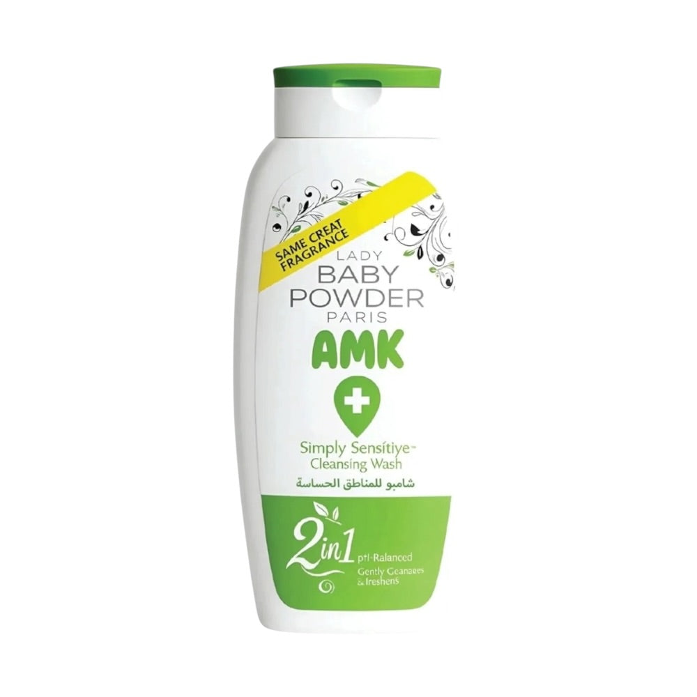 AMK Lady Baby Powder Simply Sensitive Cleansing WashGreen 250ml