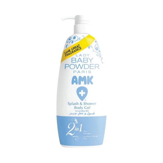 AMK Lady Baby Powder Splash & Shower Body Gel 800ml