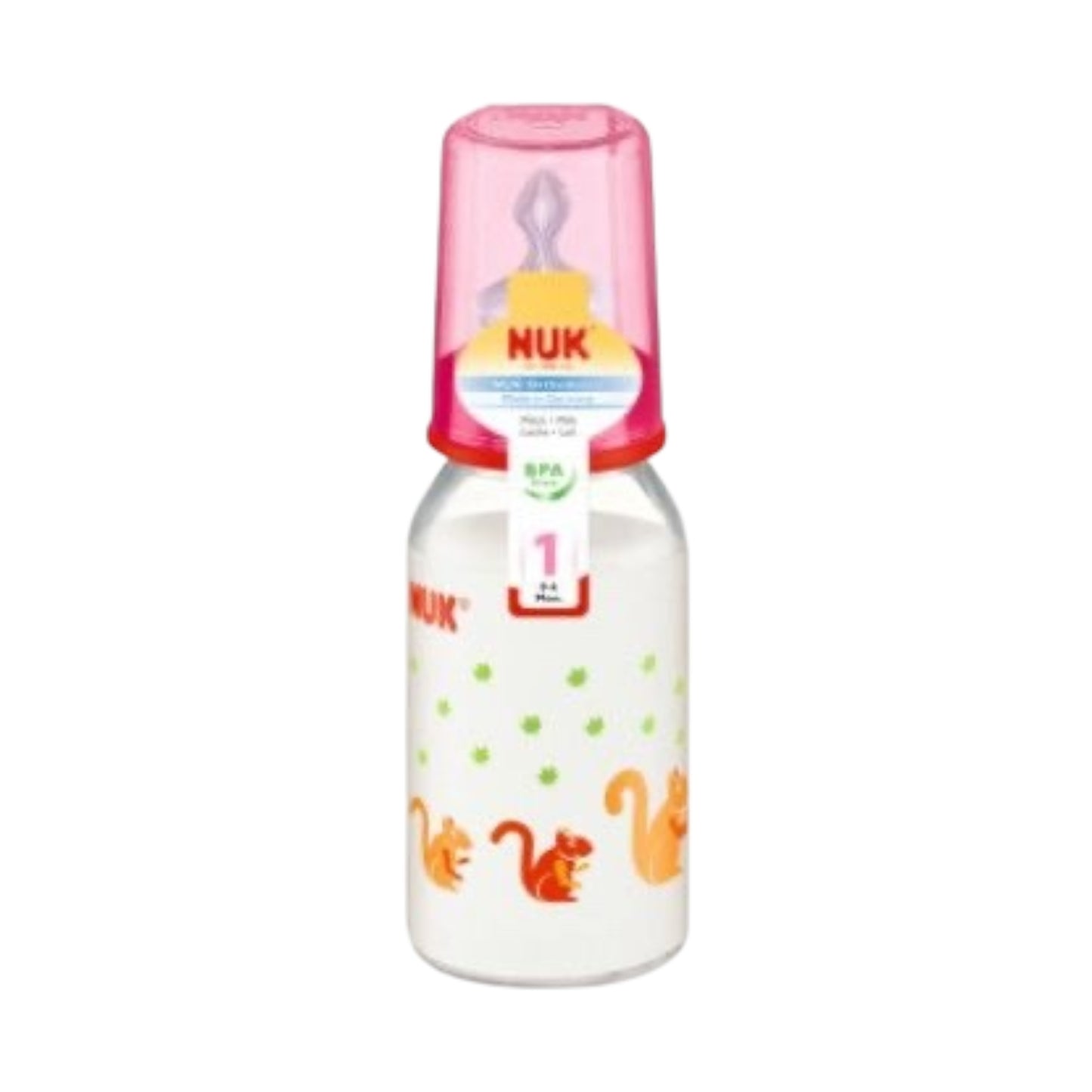 Nuk Standard Glass Bottle 125ml 0-6m- Colored