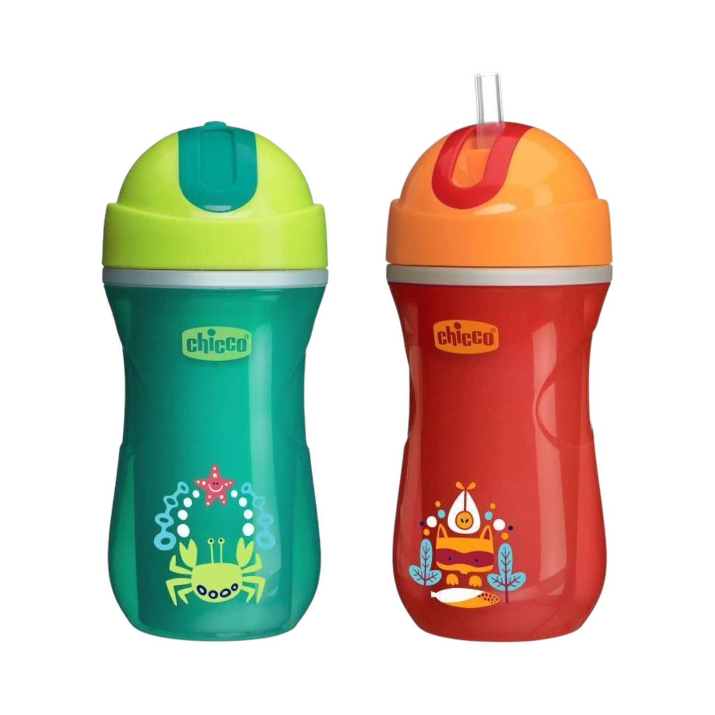 Chicco 14M+ Orange & Green Sport Cup 266ml