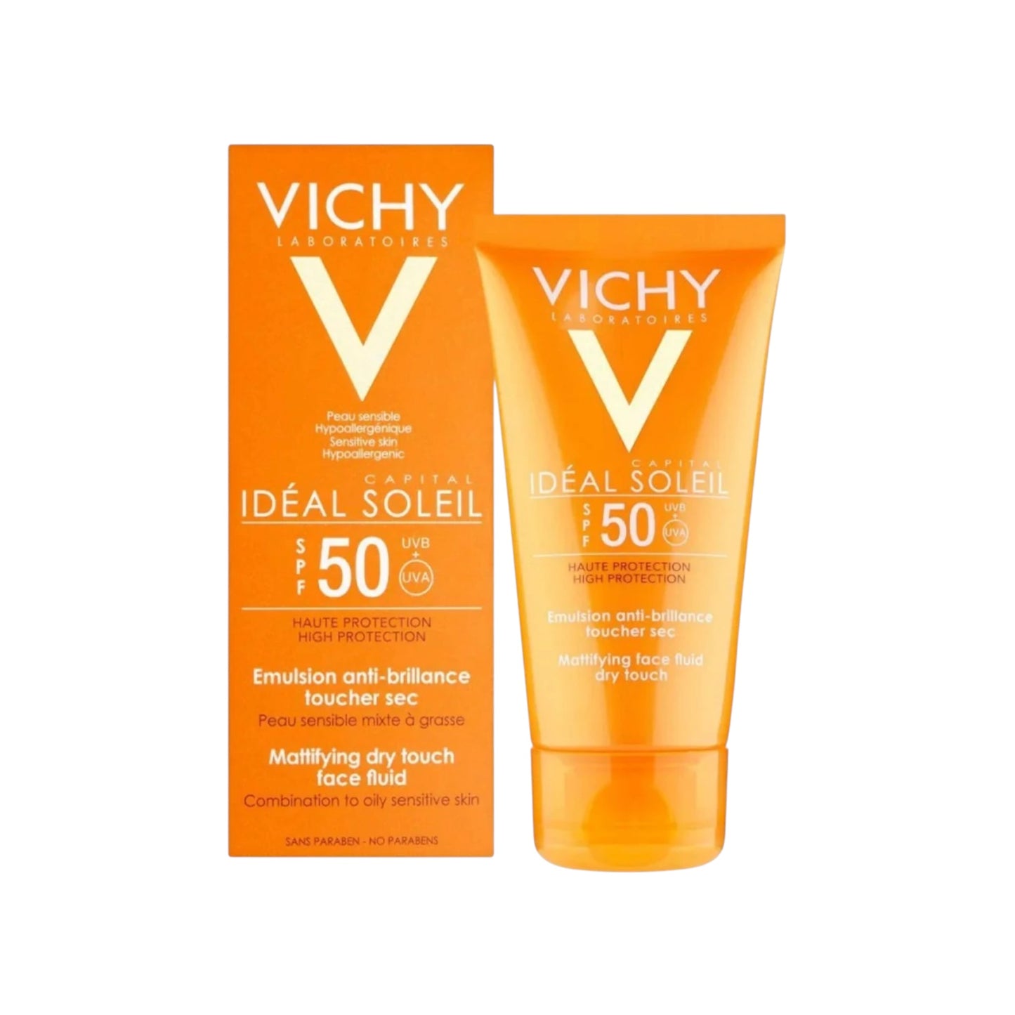 Vichy Capital Soleil Bb واقي شمسي ملون ومضاد للمعان للبشرة المختلطة إلى الدهنية بعامل حماية 50+ 50 مل