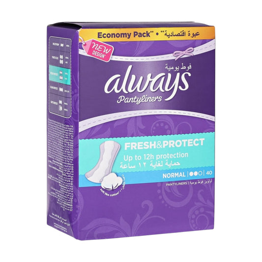 فوط يومية Always Fresh & Protect عادية 40 فوطة