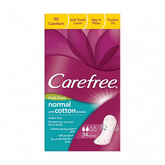 Carefree Normal Fresh Single Wrap Pantyliner 34 Pads