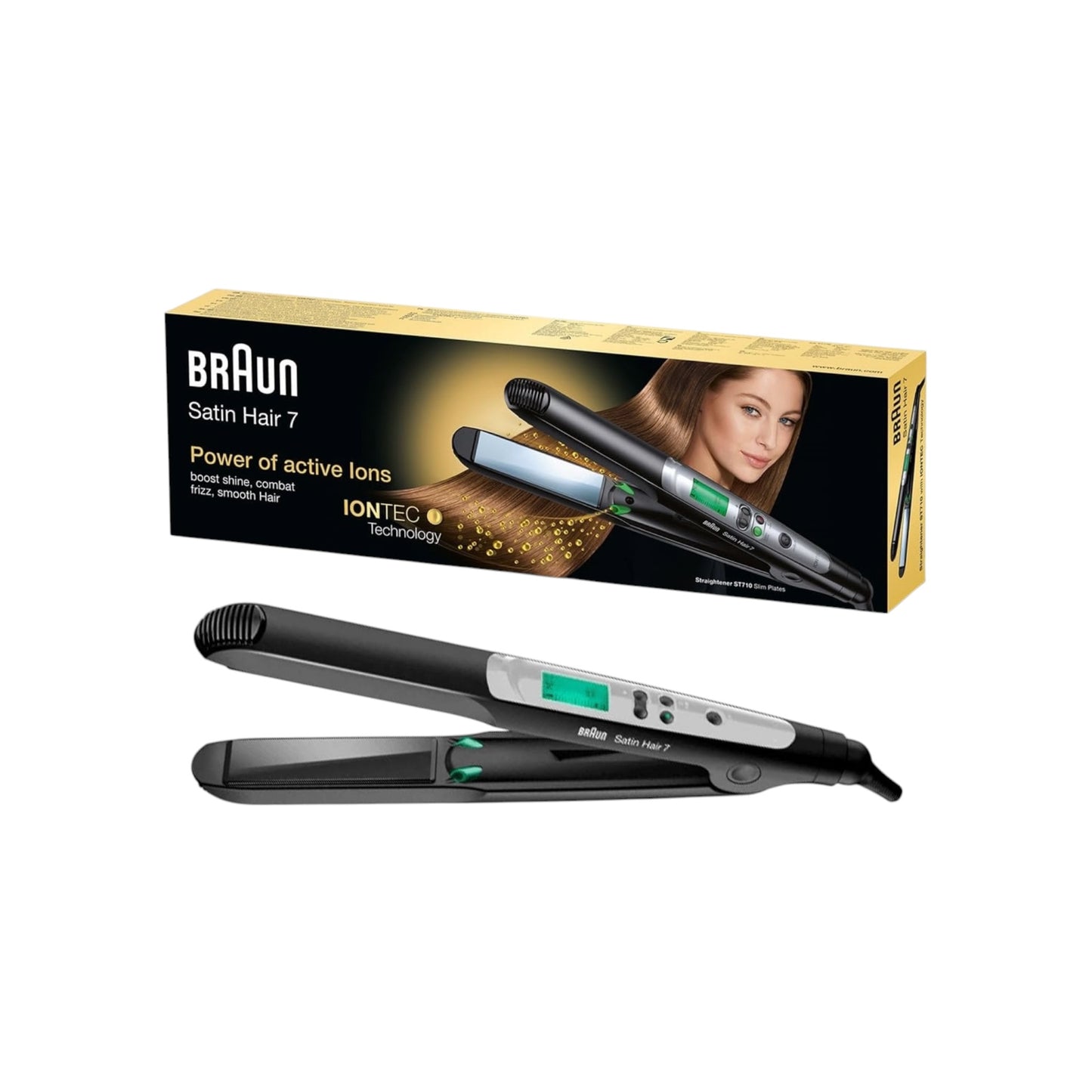 Braun Satin- Hair 7 Color Saver Straightener -Es3 Mn