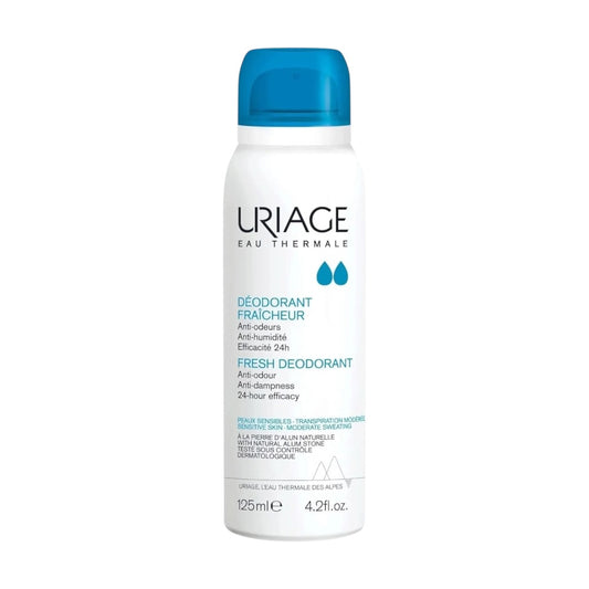Uriage Fresh Deodorant Spray for Sensitive Skin 24h Protection 125ml