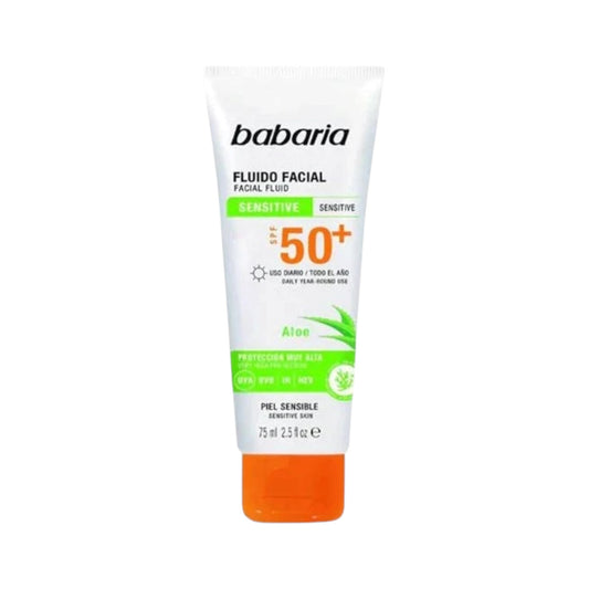 كريم وجه باباريا بالصبار ضد التجاعيد مع واقي شمسي SPF50 سعة 75 مل