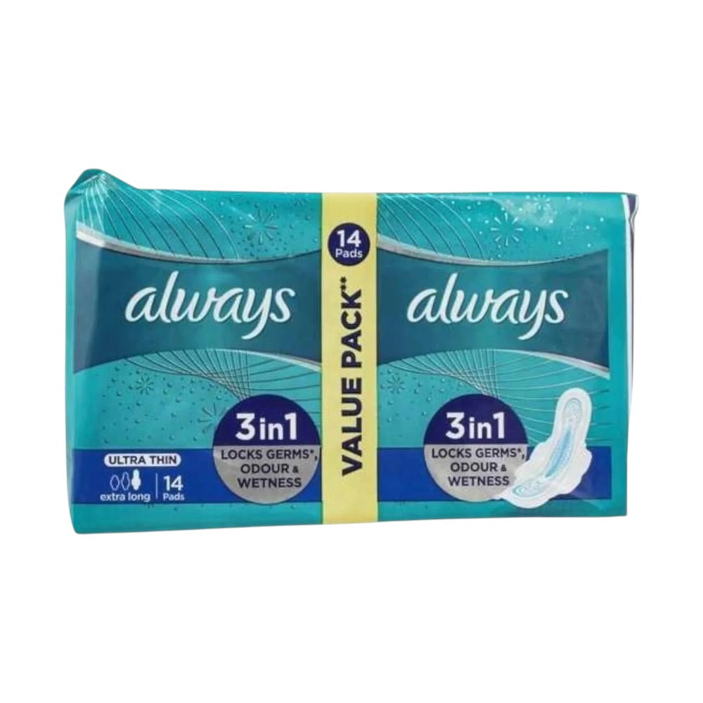 مجموعة Always Extra Long Slim Value Pack 14 فوطة صحية