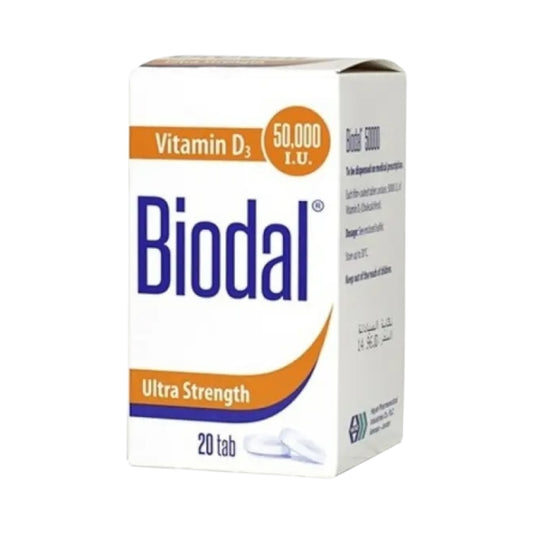 Biodal Vitamin D3 50,000  IU 20 Tablet