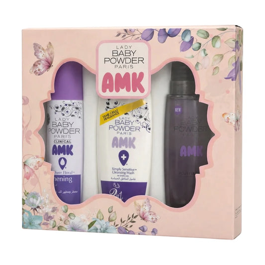AMK Lady Baby Powder Ultimate Personal Care Set - Lavender Scent