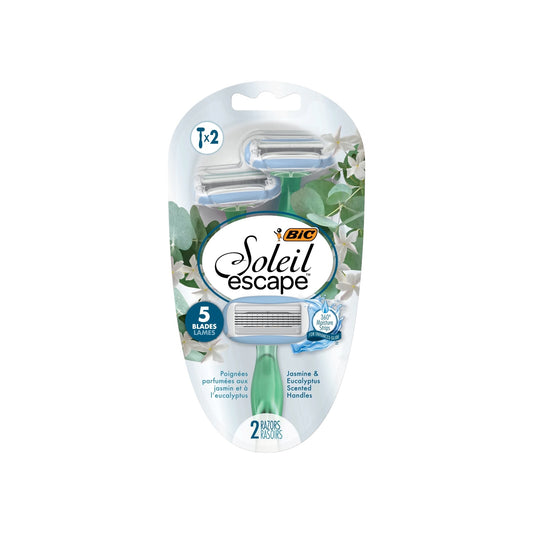 BIC Soleil 5 Escape Women's
Razor With Jasmine Scent 5
Blades 2 Pieces