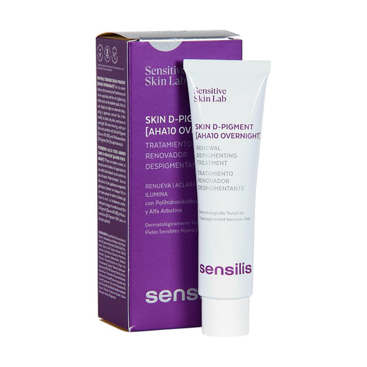 Sensilis Sensitive Skin Lab Skin D-Pigment AHA10 Overnight Renewal Depig-...