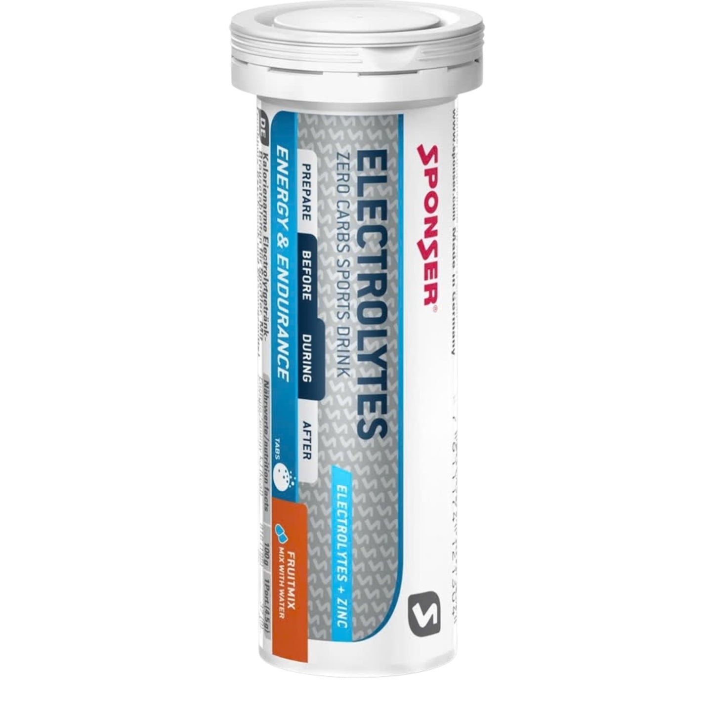 SPONSER® Electrolytes Effervescent Tablets Red Orange
10 Tablets