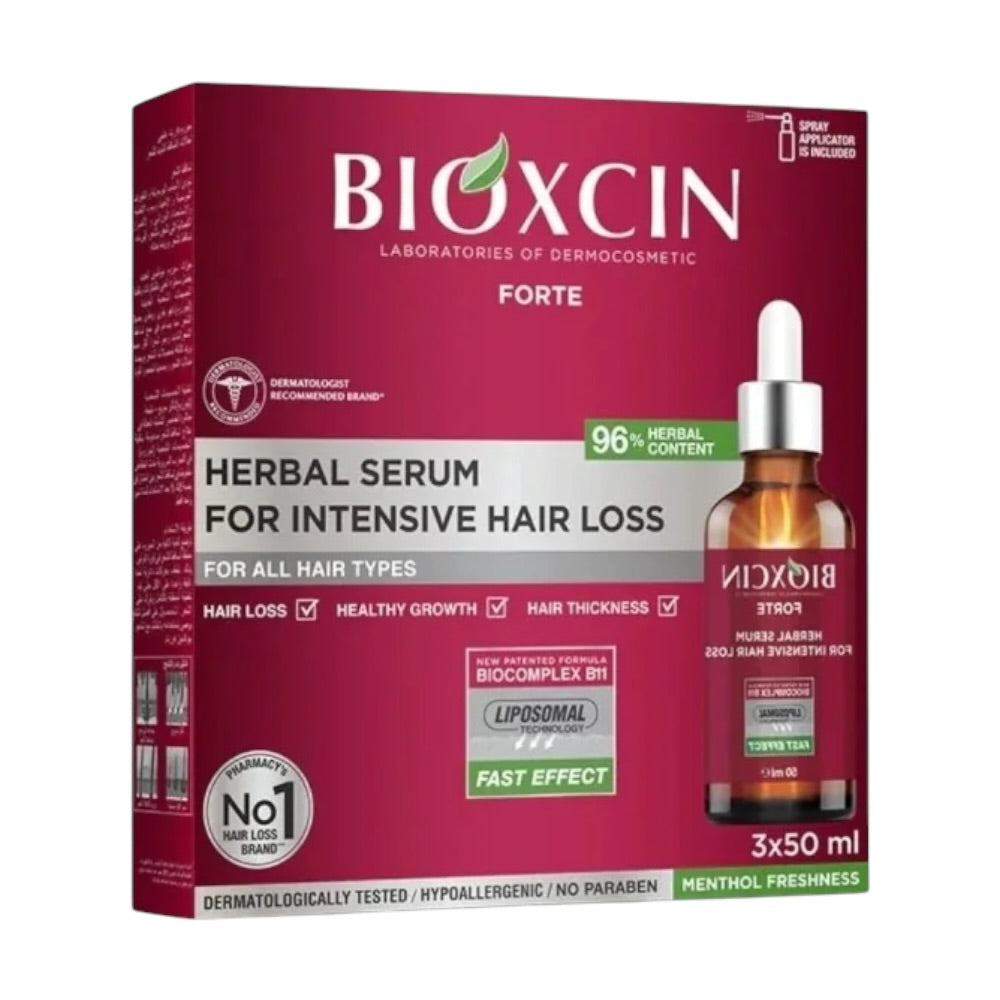 Bioxcin Forte Anti-Hair Loss Serum Offer 3x50ml