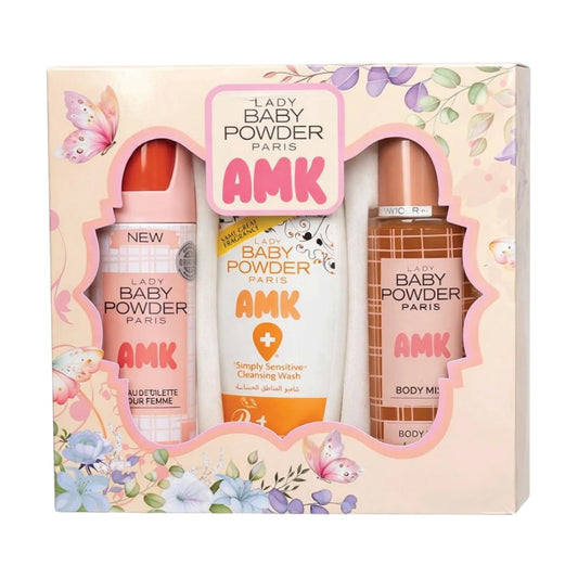AMK Lady Baby Powder Ultimate Personal Care Set - Tropical Scent