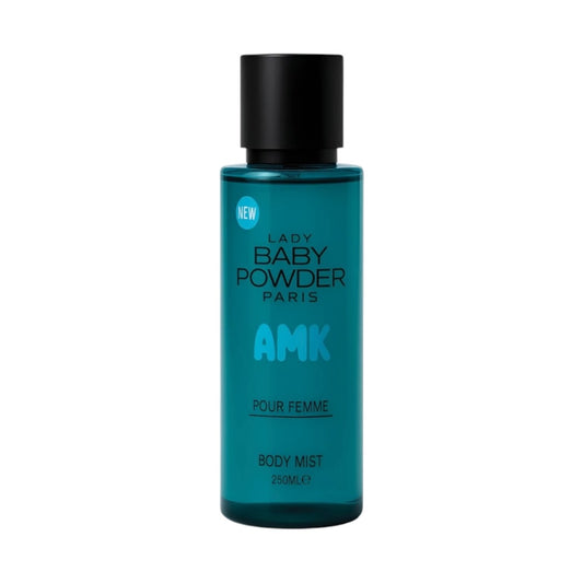 بودرة الجسم المعطرة للأطفال AMK Lady بخاخ أزرق 250 مل