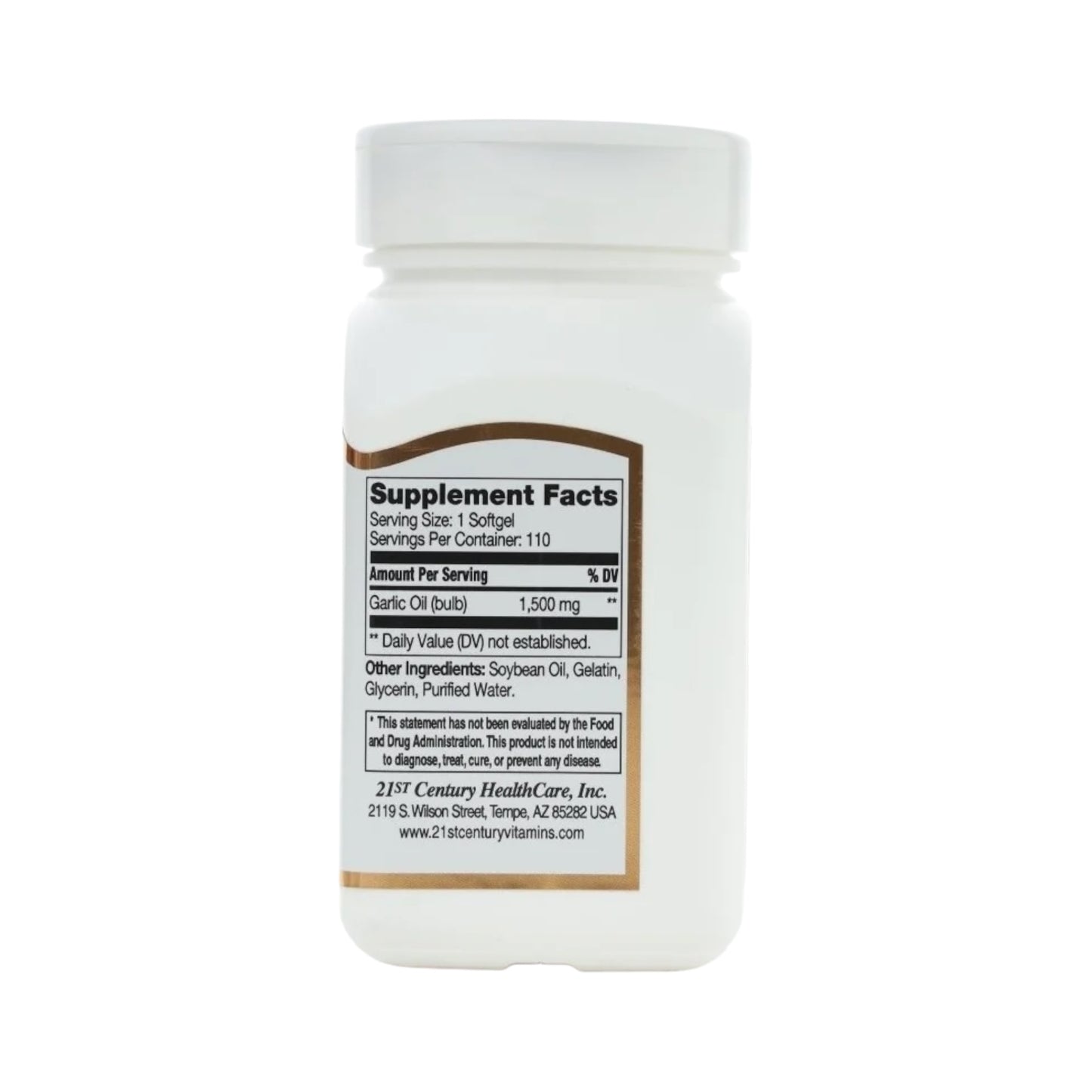 21st Century Garlic 1500mg 110 Soft Gels