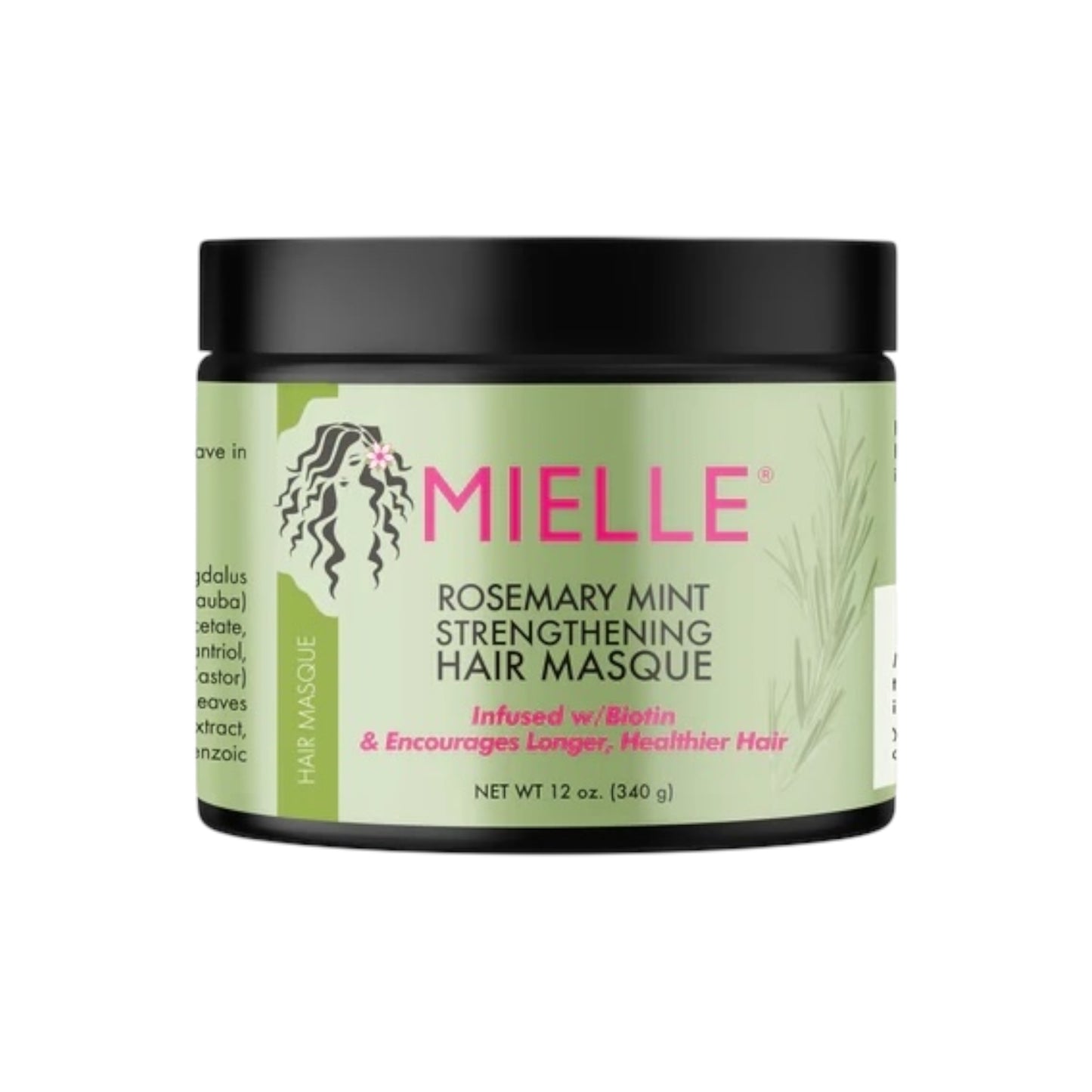 Mielle, قناع تقوية الشعر، إكليل الجبل والنعناع، ​​12 أونصة (340 جم) 