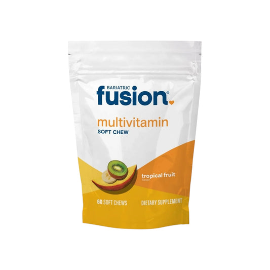 Bariatric Fusion فيتامينات متعددة للمتكممين بنكهة الفاكهة الاستوائية 60 قطعة مضغ ناعمة
