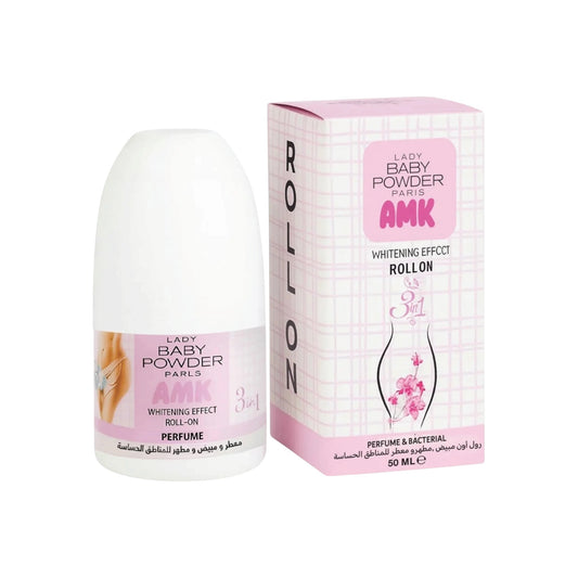 AMK Lady Baby Powder Whitening Effect Roll On 50ml