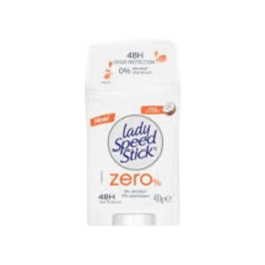 Lady Speed Stick Zero% Fresh
Coconut Antiperspirant 40g