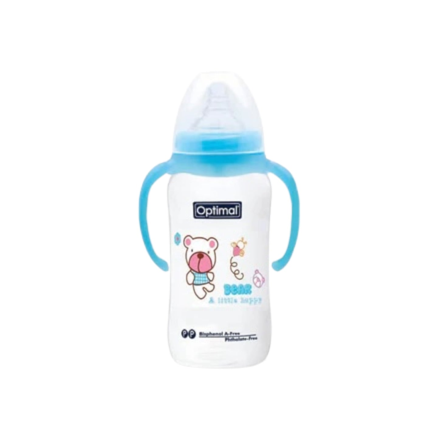 Optimal Wide Neck Baby Bottle With Handle 300ml