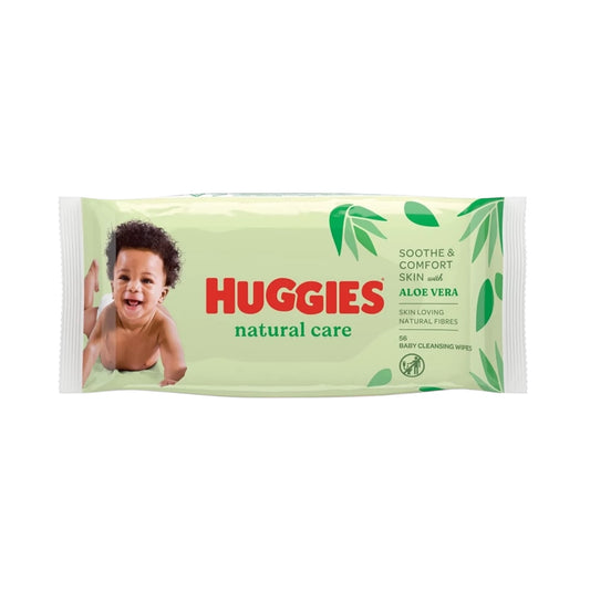 Huggies Natural Care Wet Wipes, 56 Wipes